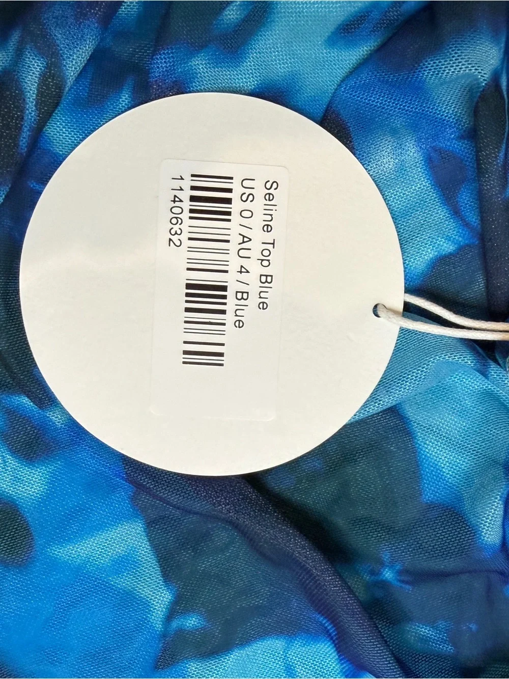 Princess Polly Blue Tie-Dye Crop Top